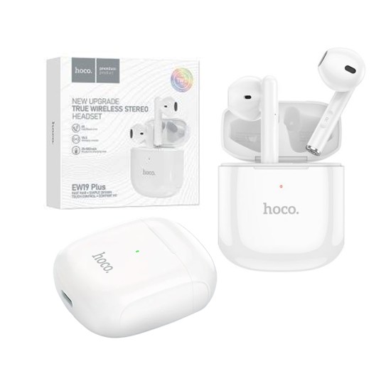 Hoco True Wireless Earbuds EW19 Plus Delighted Bluetooth V5.3 White